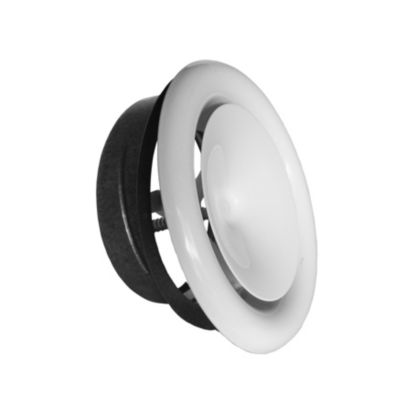 Altech indblæsningsventil Ø100mm. Inklusiv ramme. RAL 9016