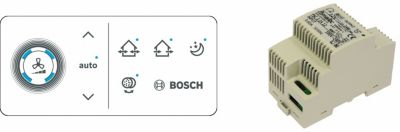 Bosch CV40H styring DIN skinne