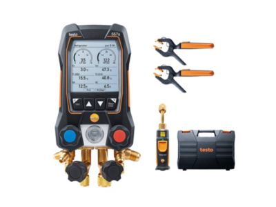 Testo 557s Digital manifold, 4-vejs, 2 x Testo 115i og 1 x Testo 552i