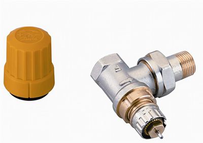 Danfoss RA-U radiatorventil 10, 3/8" Vinkelløbende, 013G3231