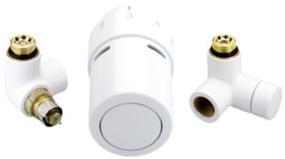 Danfoss RTX ventilsæt, til venstre monteret termostat, hvid