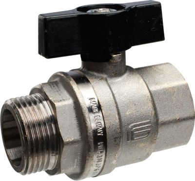 Mercury TEA 1/2" kugleventil. Muffe-nippel med T-greb