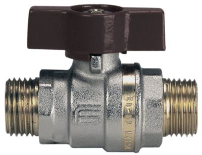 Aster kuglehane 3/4" nippel/nippel T-greb