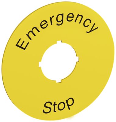 ABB SK615546-2 Skilt Emergency Stop