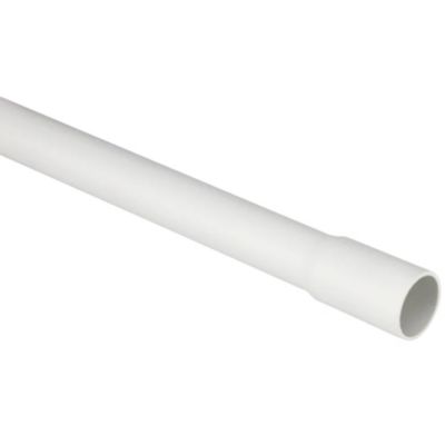 Ecicta plastrør 20 mm Installations rør, HF, Stive med muffe, 320N, 3 m