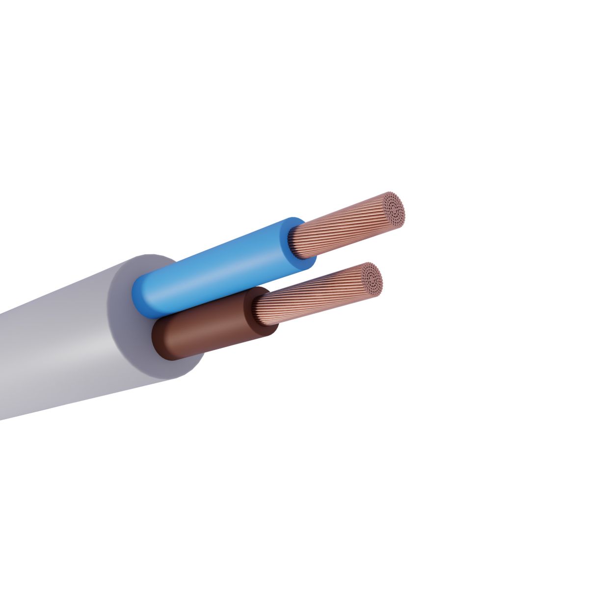 Safe Flex 2x1,5 Funktionssikkert kabel, Grå, 500 m tromle, Uskærmet, UV ...
