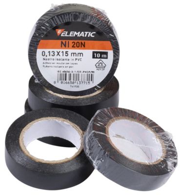 Elematic PVC tape 25 mm Sort, 25 m