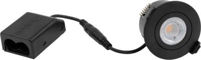 Low Profile Flexible G2 Ø55 3000K u/driver, mat sort, rund, ind & ude