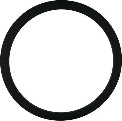 Palma front ring Rund mat sort