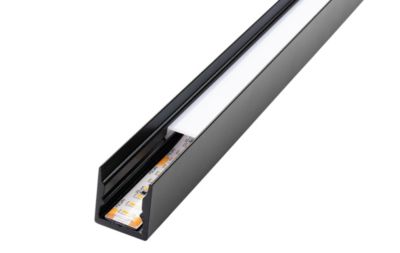 StripLine 1,8m Sort profil påbygget soft