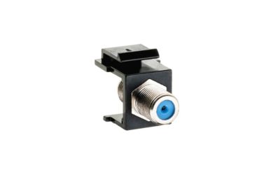 SG Keystone +S F-konnektor, Sort