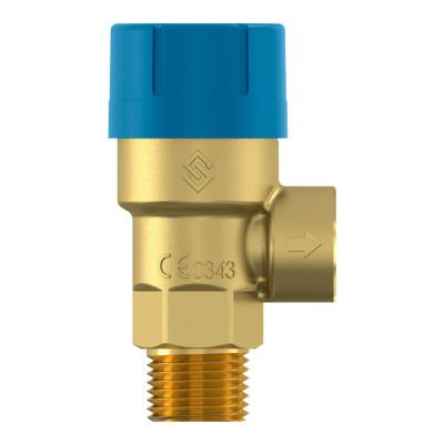 Flamco Prescor B sikkerhedsventil 3/4" 10 Bar. Nippel-Muffe