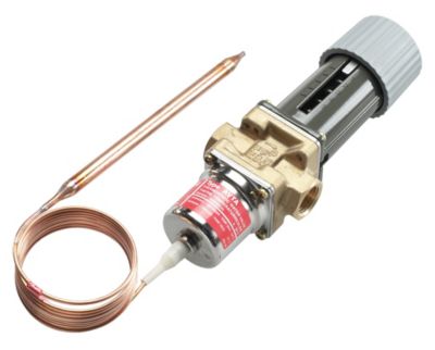 Danfoss AVTA 15 ventil 10-80°C. 1/2". 15mm, 2,3m, Kapillarrør, Adsorption sensor. Messing