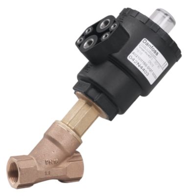 Danfoss AV210E skråsædeventil 50,0mm. 2, PTFE, NC. Bronze