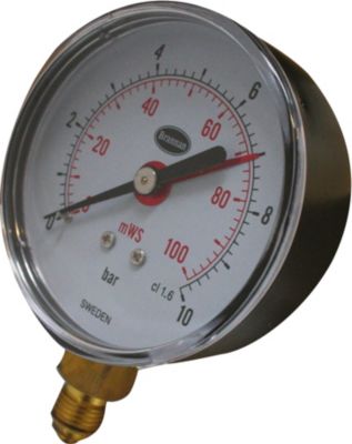 Manometer 80 mm 10 Bar