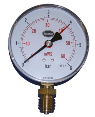 Manometer 100 mm 6 Bar