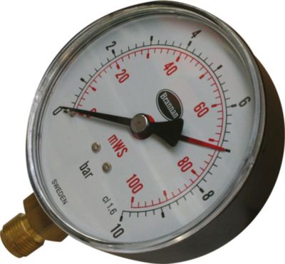 Manometer 100 mm 10 Bar