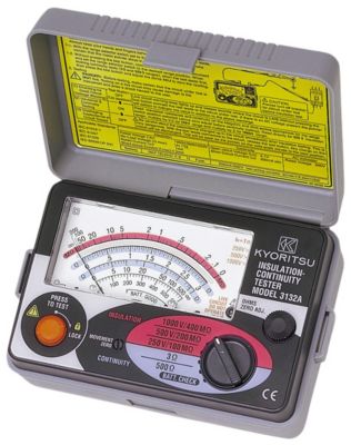 Kyoritsu isolationstester Voltmeter & Ohmmeter/gennemgangstester 250/500/1000V