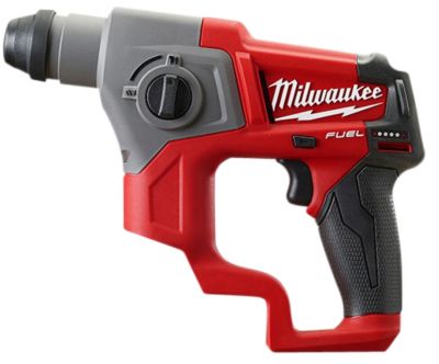 Milwaukee Borehammer 12V. Uden kuffert, batterier & lader.  M12 CH-0 sds-plus