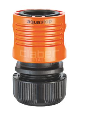 Claber kobling for 1/2'' slange med vandstop. Quick-Click
