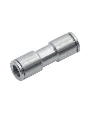 Rectus dobbeltunion 8 mm, Push-in for slange, til luft, forn. mess.