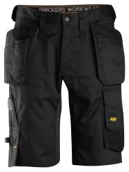 Snickers shorts AllroundWork stretch med hængelommer str. 064 sort