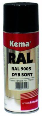 Kema industrilak RAL-9005 sort