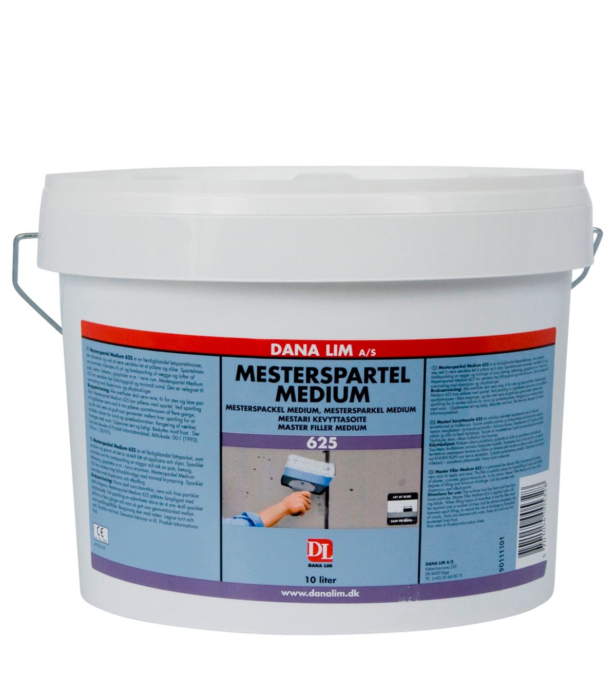 Dana Lim Mesterspartel Medium 625 spartelmasse - 10 liter - Brødrene Dahl