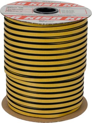 Dana Kiso 141 Glasbånd 4x10 mm sort - 125 meter pr. rulle