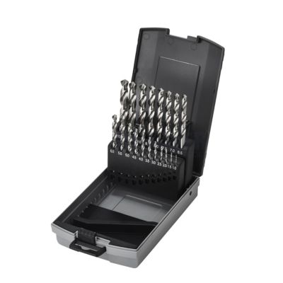 Thürmer HSS slebne sæt 1-10mm sæt  1-10mm med 0.5mm spring 19stk.