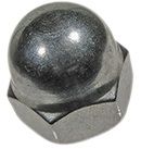 Bossard topmøtrik M4 DIN 1587 6kt. Rustfri A2 100 stk