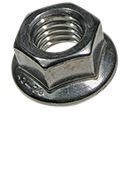 Bossard flangemøtrik M6 DIN 6923. 6kt. Rustfri stål A2 100 stk