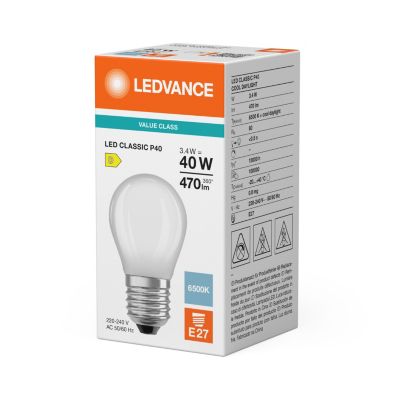 LEDVANCE LED Krone value mat 470lm 3,4W/865 (40W) E27