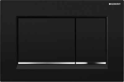 GEBERIT SIGMA30 betjeningsplade sort/krom/sort