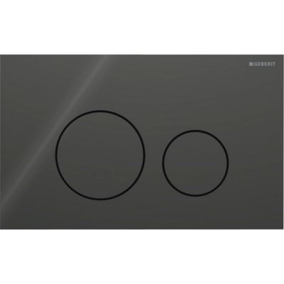 GEBERIT Sigma40 betjeningplade til dobbetskyl round Sort