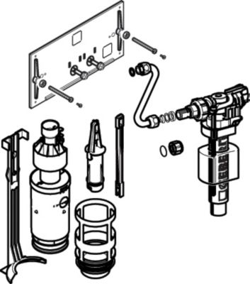 Geberit ombygn.sæt 3/6 l