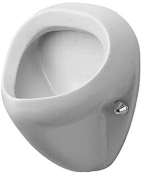 Duravit Bill Urinal. Vandtilslutning bagfra. Hvid