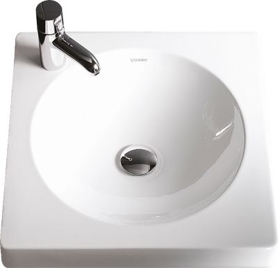 Duravit Kvadratisk Architec bordvask, 500x500 mm