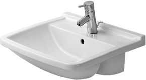 Duravit Starck 3 vask til halv nedfæld med hanehul