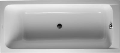Duravit D-Code badekar, 1700x750 mm, centralt afløb