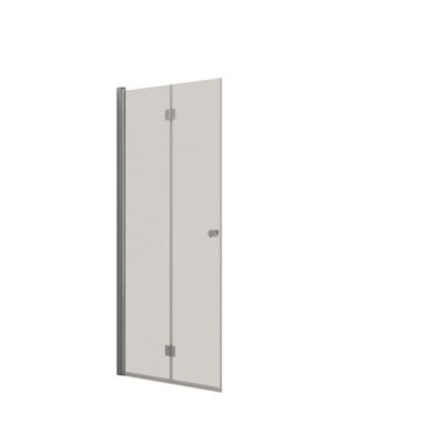 Dansani Foldedør h.200x97-99cm Krom profil/klart glas