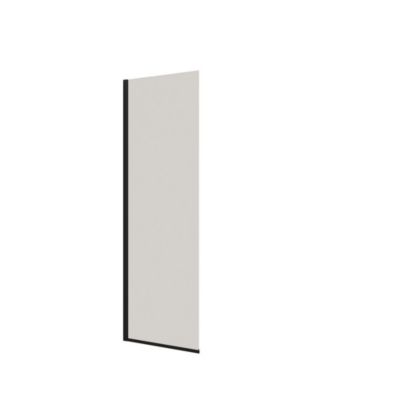 Dansani Væg h.197,8x77-79cm Sort profil/klart glas
