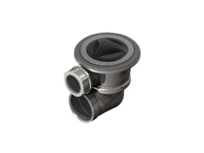 Intra Juvel rist afløbssæt til dobbel vask med plastpro, uden spacesaver