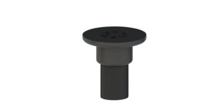 BROEN-LAB Bundventil til vask 1 1/2'' BSP, Sort