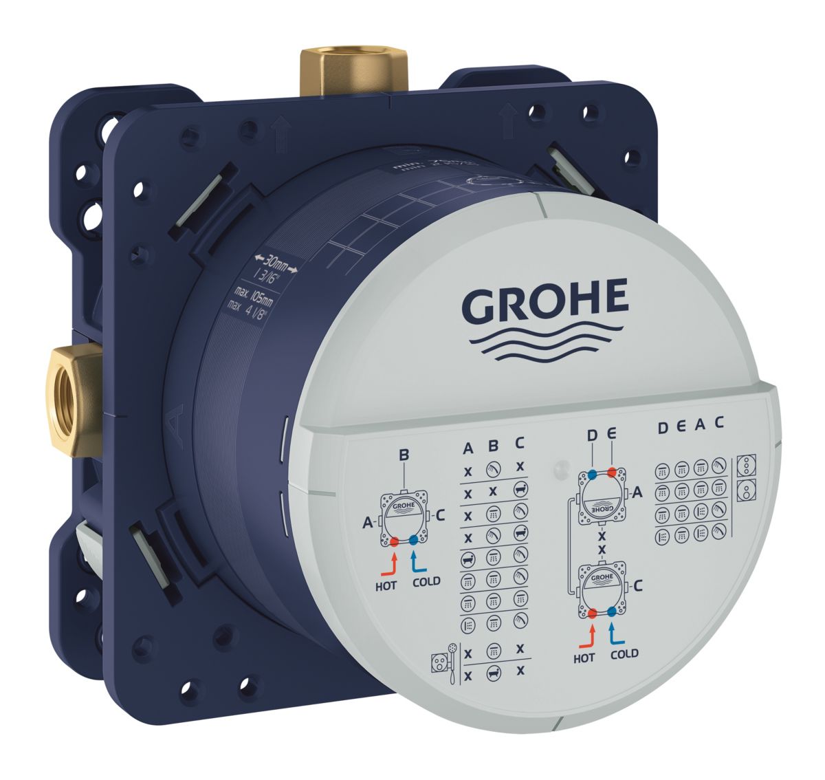 Grohe RapidO Smartbox indbygningsboks 1/2/146x145mm - Brødrene Dahl