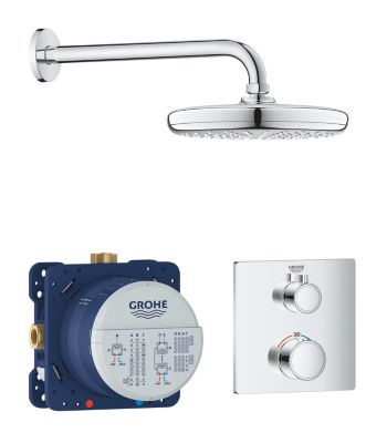 GROHE grohtherm sampak Brusesæt med Tempesta 210