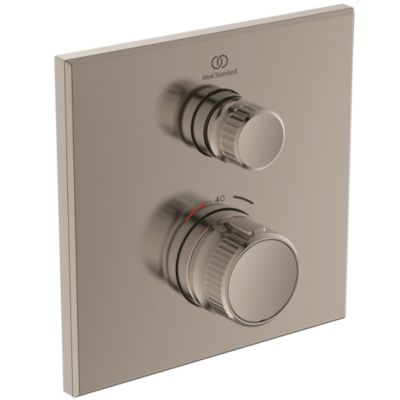 Ideal Standard Ceratherm Navigo Brusearmatur indbygning Kit-2, silver storm ekskl.