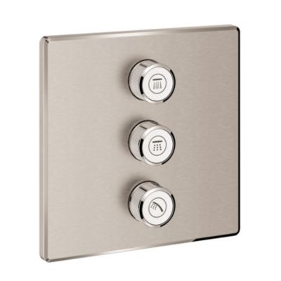 GROHE Grohtherm SmartControl ventiloverdel 158x158mm 3vent Supersteel