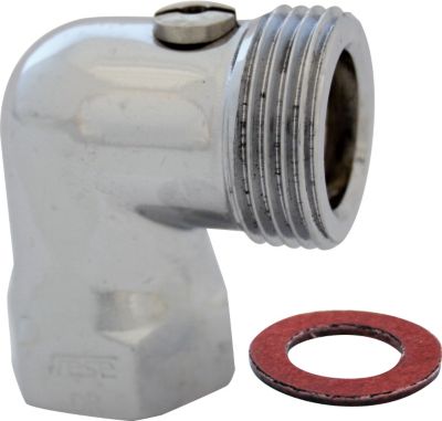 Gustavsberg Tilgangsstykke vinkel 3/4" - 1/2" N/M med afspærring