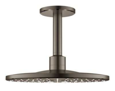 GROHE Rainshower Smartactive hovedbruser ø310mm med loftholder. Børstet hard graphite